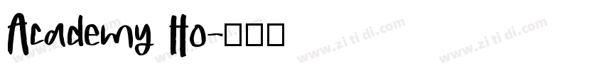 Academy Ho字体转换